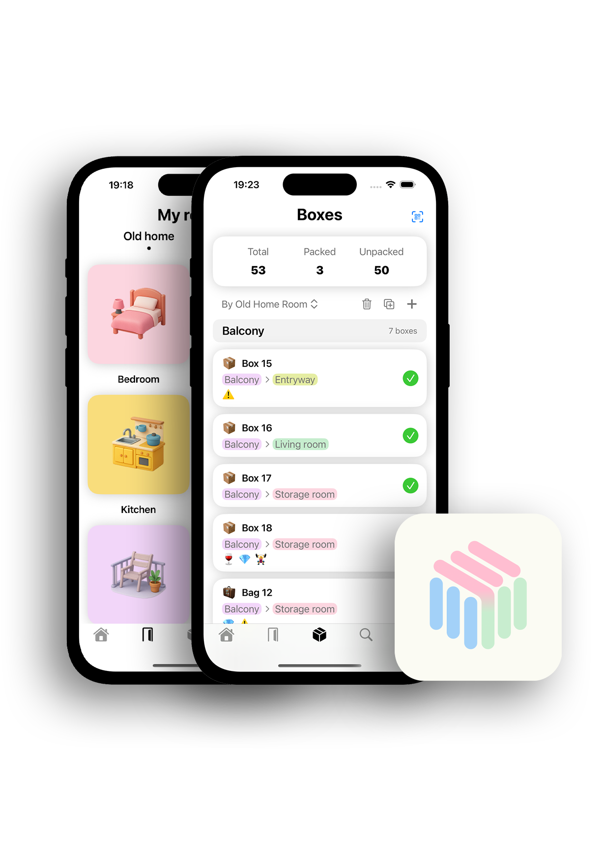 Packfect App Interface