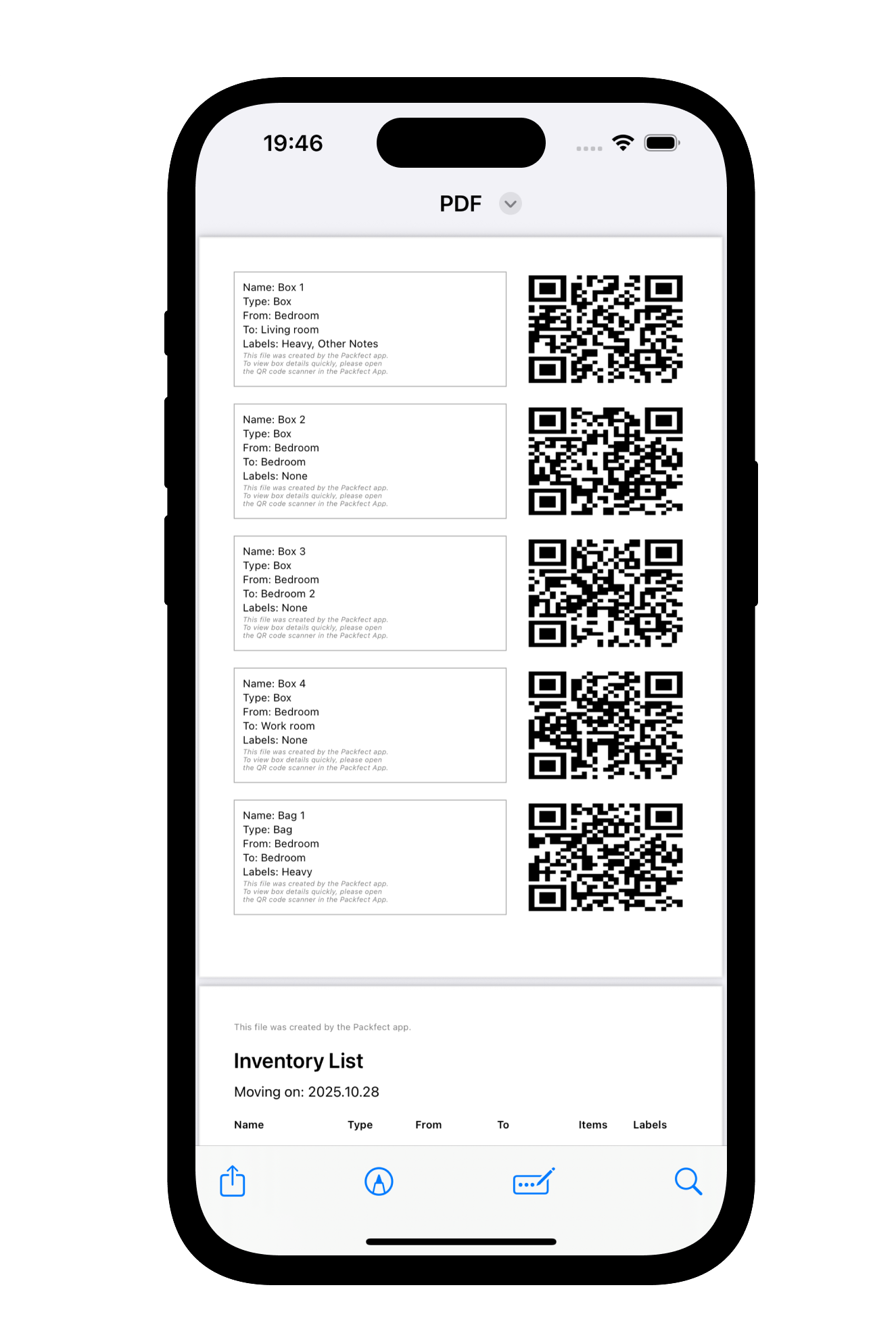 Use Smart QR Labels Interface